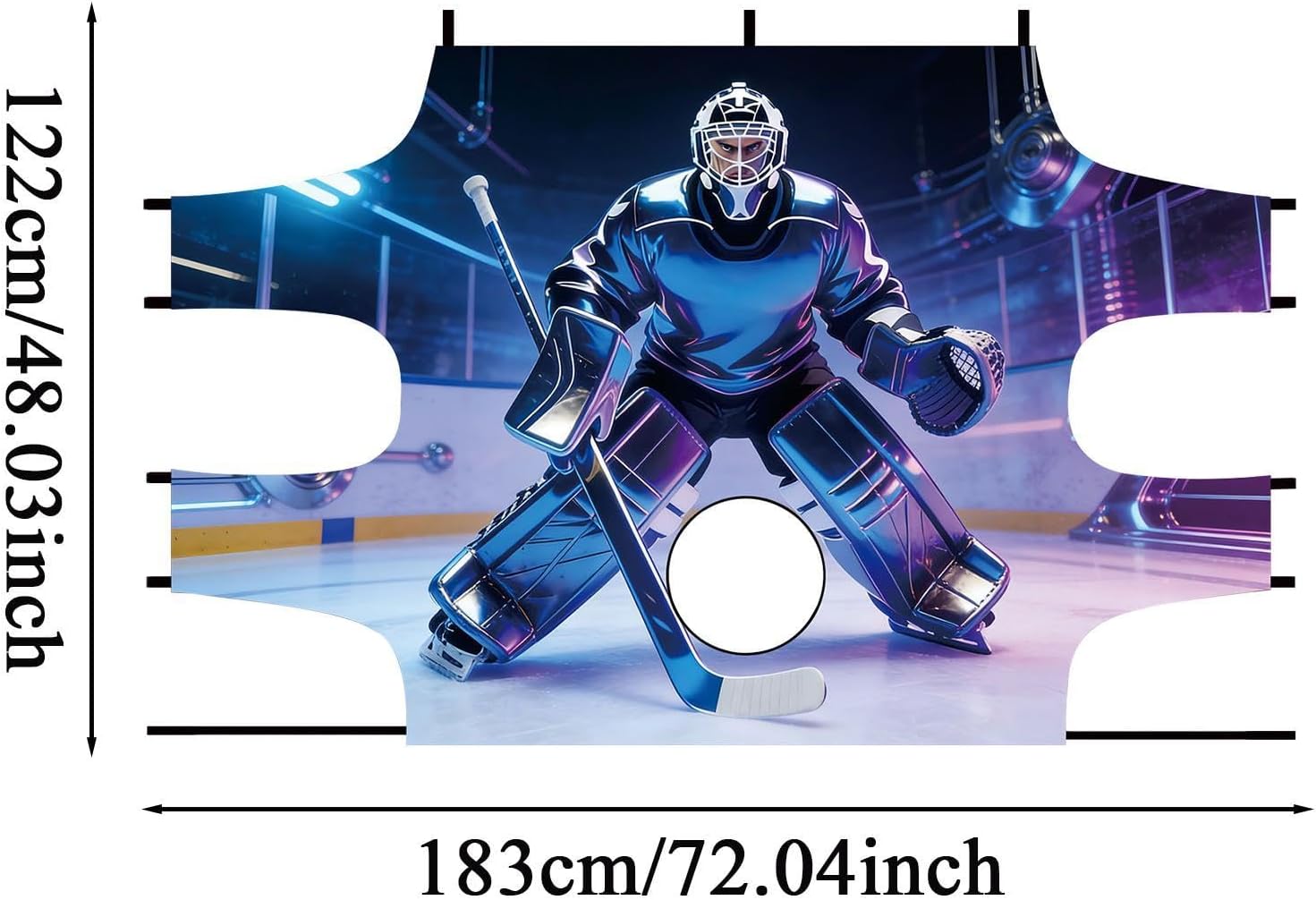 Hockey Targets for Net Practice Gear Tarp | Hockey Practice Equipment for Kids Girls Teens Adult Street Sports Training Outdoor Indoor Field Floor
