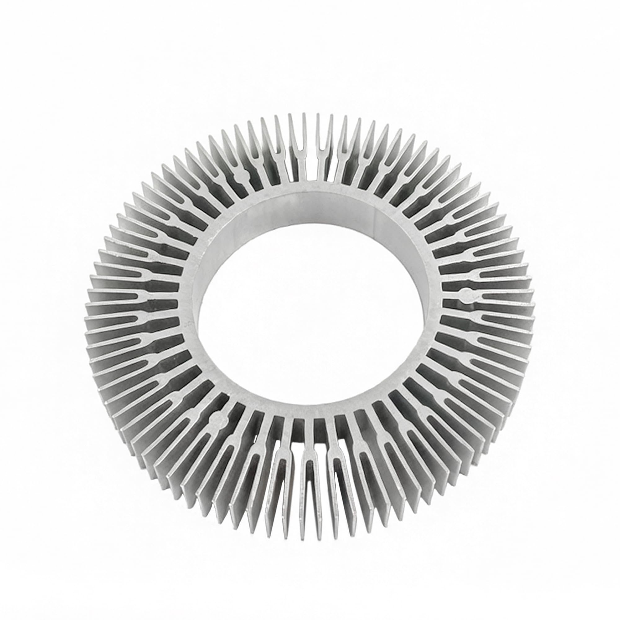 CHANCS Dissipatore di calore 149mmOD 79mm(7/64") ID Radiatore 50mmH 2PCS | Estrusione rotonda di alluminio 60W-120W per raffreddamento elettronico