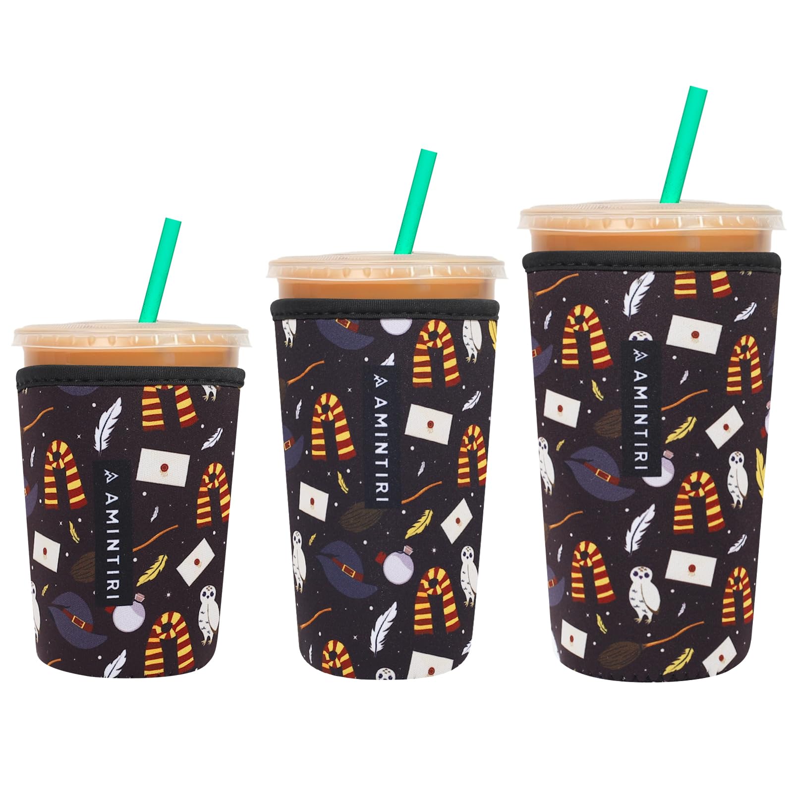 Reusable Insulator Neoprene Sleeve for Iced Coffee &amp; Cold Soda
