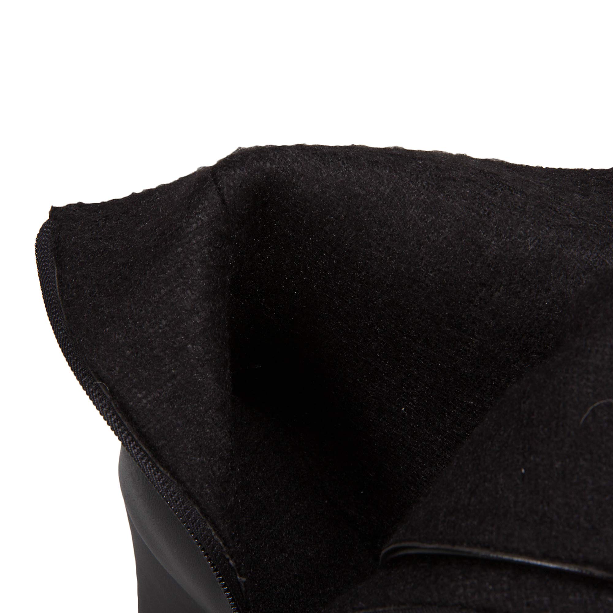 JIEEME Moda de mujer con cordones Cremallera Tacón bloque Tacón alto Punta redonda Plataforma Caminar Fácil Cómodo Botas de caña corta para mujer z39961