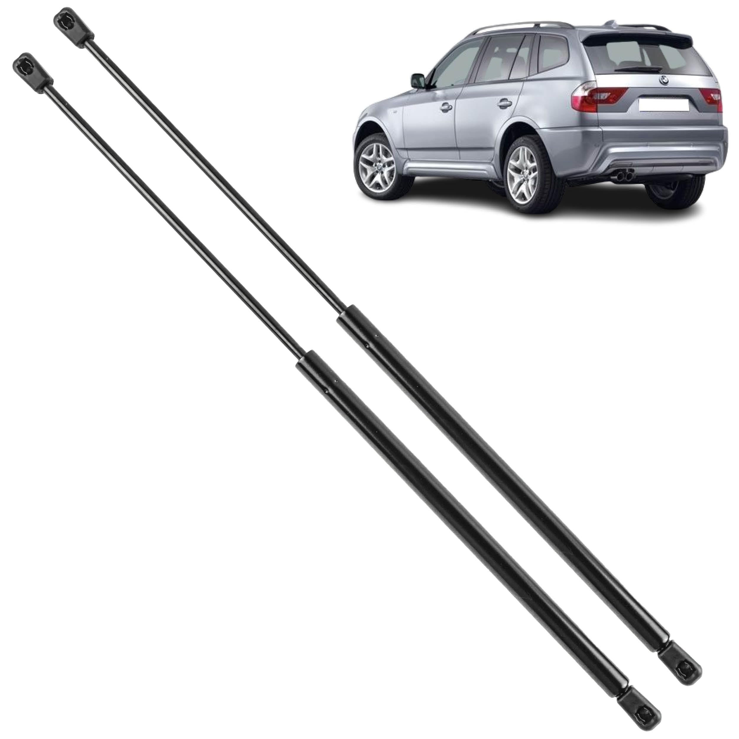 2 pistoncini portellone compatibili per BMW X3 E83 (2003-2010) ammortizzatori cofano posteriore. 51243400379, 51243414711