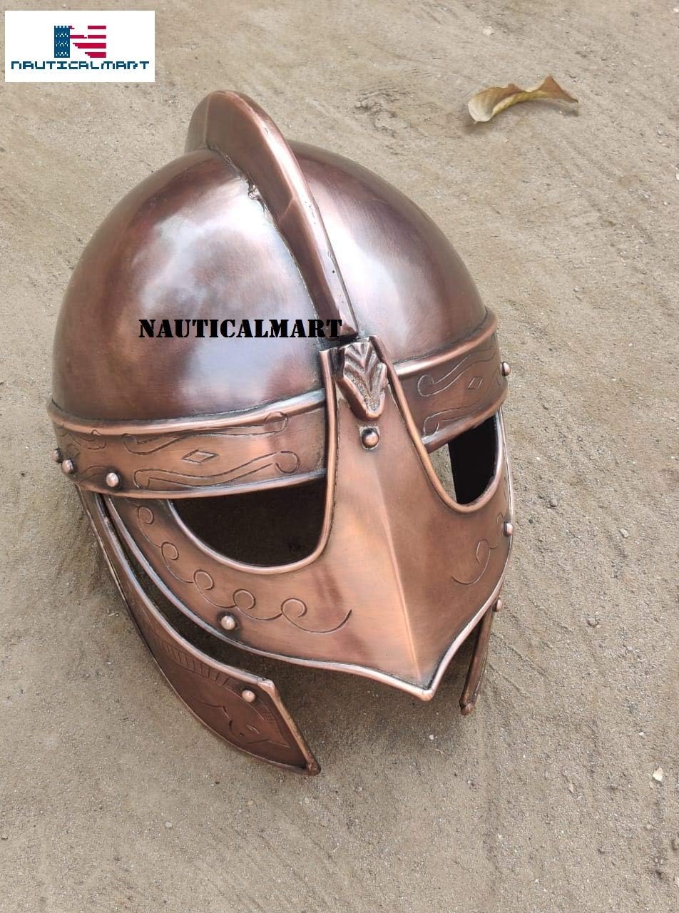 Viking Wolf Armor Helmet Copper Finish