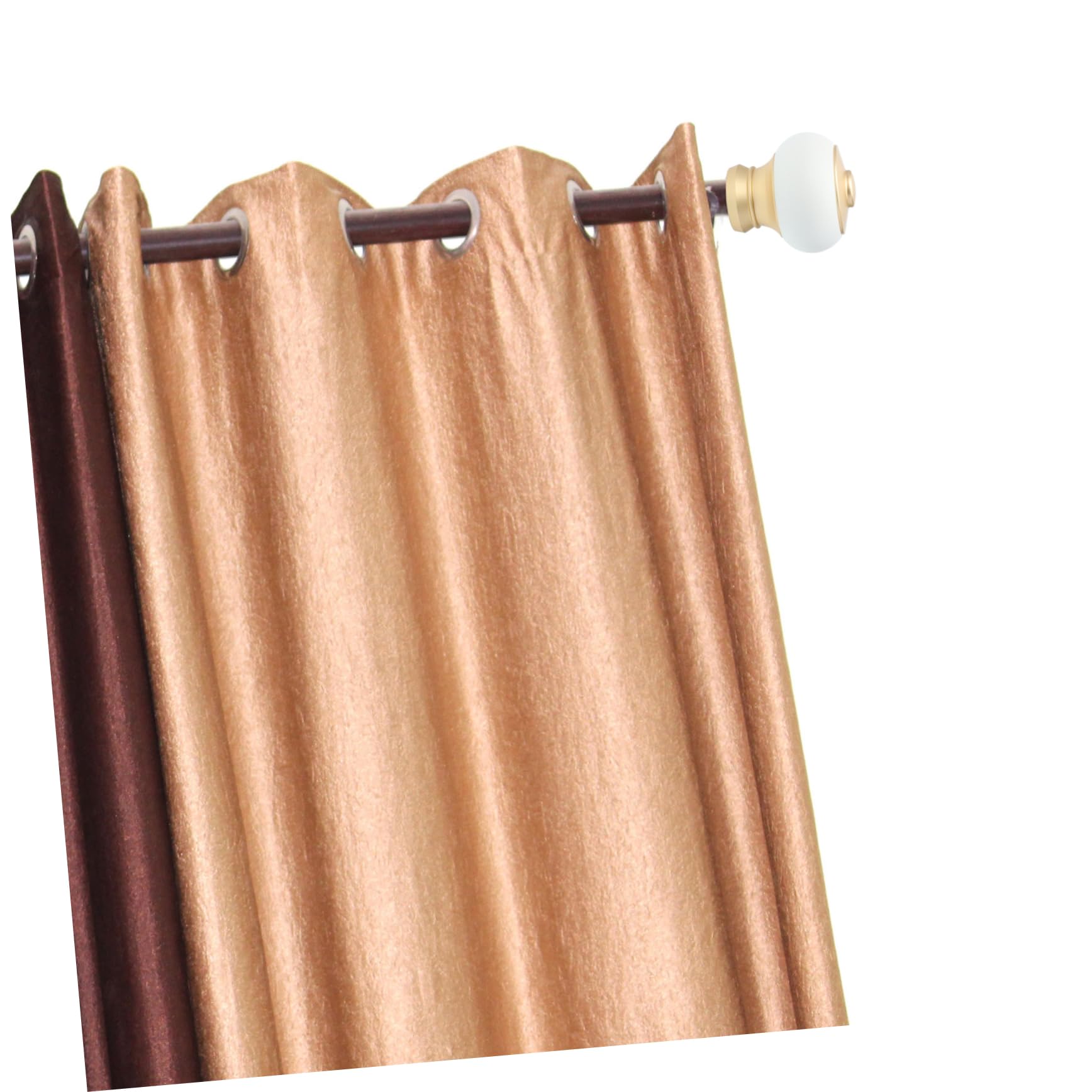 JECOMPRIS 2pcs Decorative Curtain Rod Finials for Elegant Roman Style Window Treatment Accessories Textured and Easy Installation Home