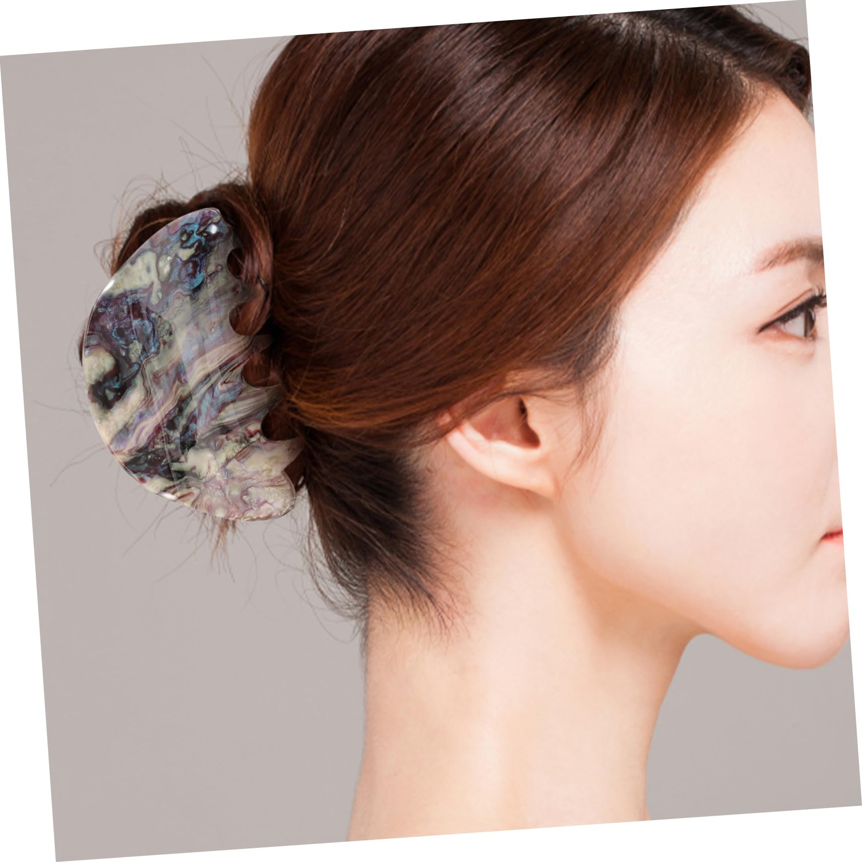 FRCOLOR 5 pinzas para el cabello para niñas, pinzas para el cabello mate, para el o para mujeres, antideslizantes para el o de niña, clips de plátano para, horquilla