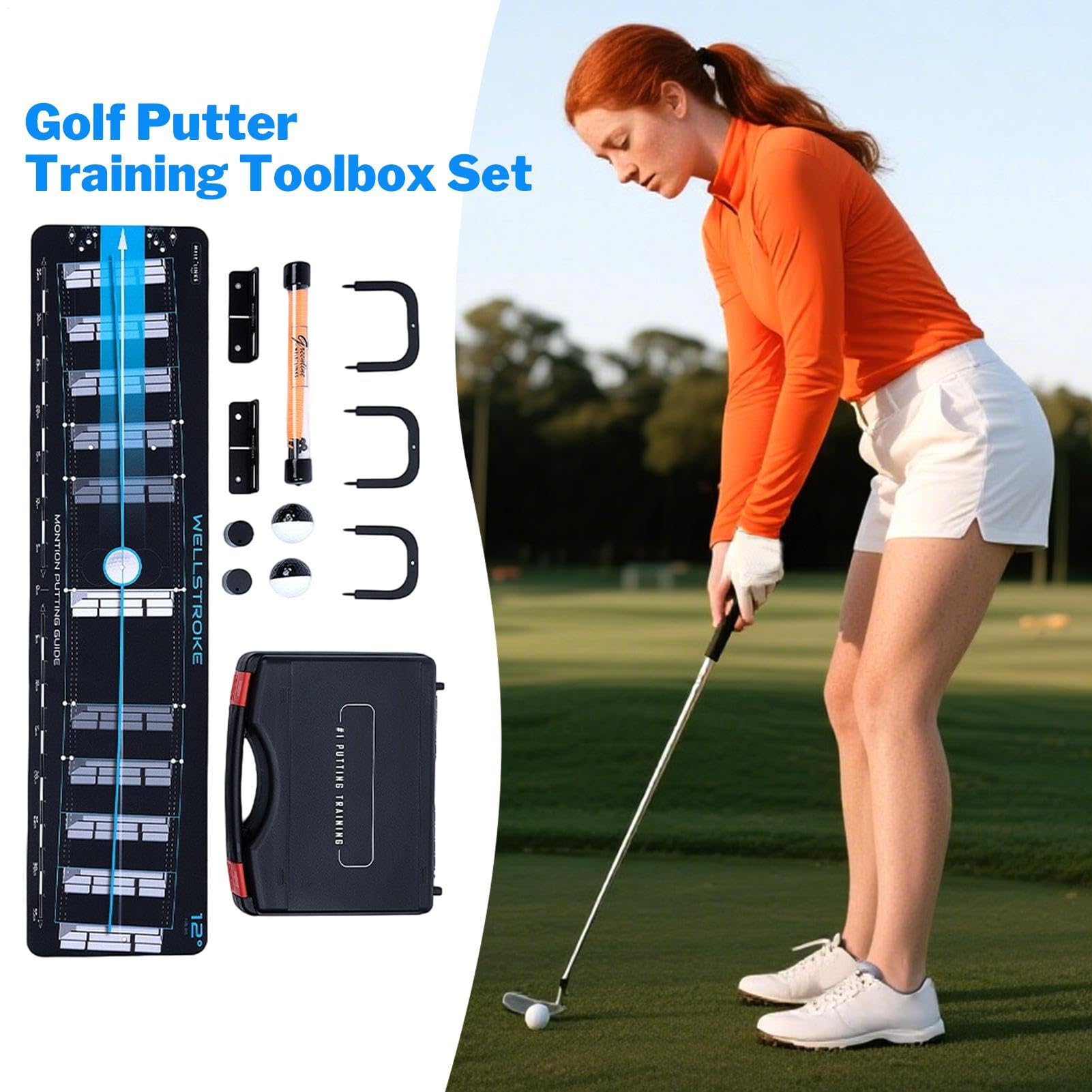 Hilfsmittel Für Das Golf Putt Training Outdoor Trainingszubehör | Golf Putt Trainer Hilfsmittel Für Anfänger Jugendliche Frauen Golfer Enthusiasten Mütter Väter Und