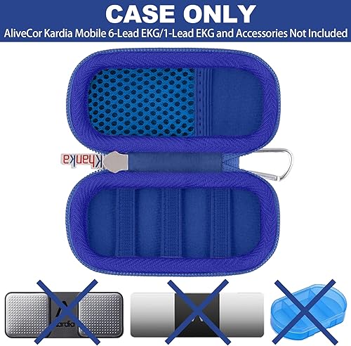 Vista 60 de Khanka Funda rígida de repuesto para AliveCor Kardia Mobile ECG/KardiaMobile 6L EKG (oro rosa)