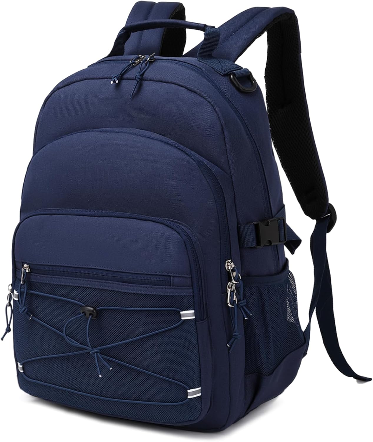 mygreen Backpack for Girls, Lightweight Water Resistant Bookbag Casual Daypack Backpack for Teen Girl, Travel School Backpack for High Middle School 16 Inch Dark Blue