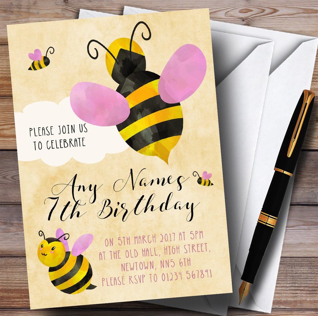 Girls 全店販売中 Bumble Beeクラウドchildrens誕生日パーティー招待状 Invitations 10 Girls 全店販売中 Bumble Beeクラウドchildrens誕生日パーティー招待状 Invitations 10