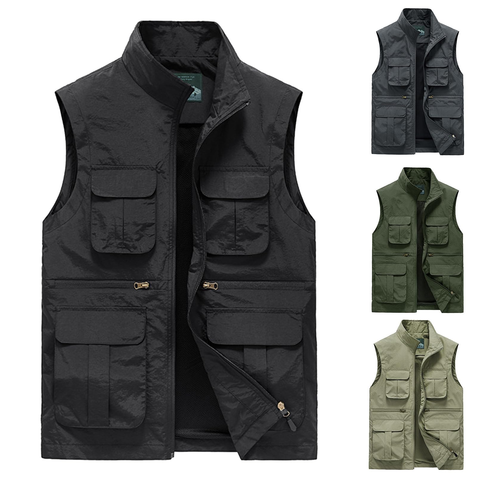 Gilet senza maniche da uomo estivo gilet da pescatore senza maniche traspirante fotografia viaggio caccia escursionismo gilet leggero arrampicata gilet ad asciugatura rapida gilet da pesca