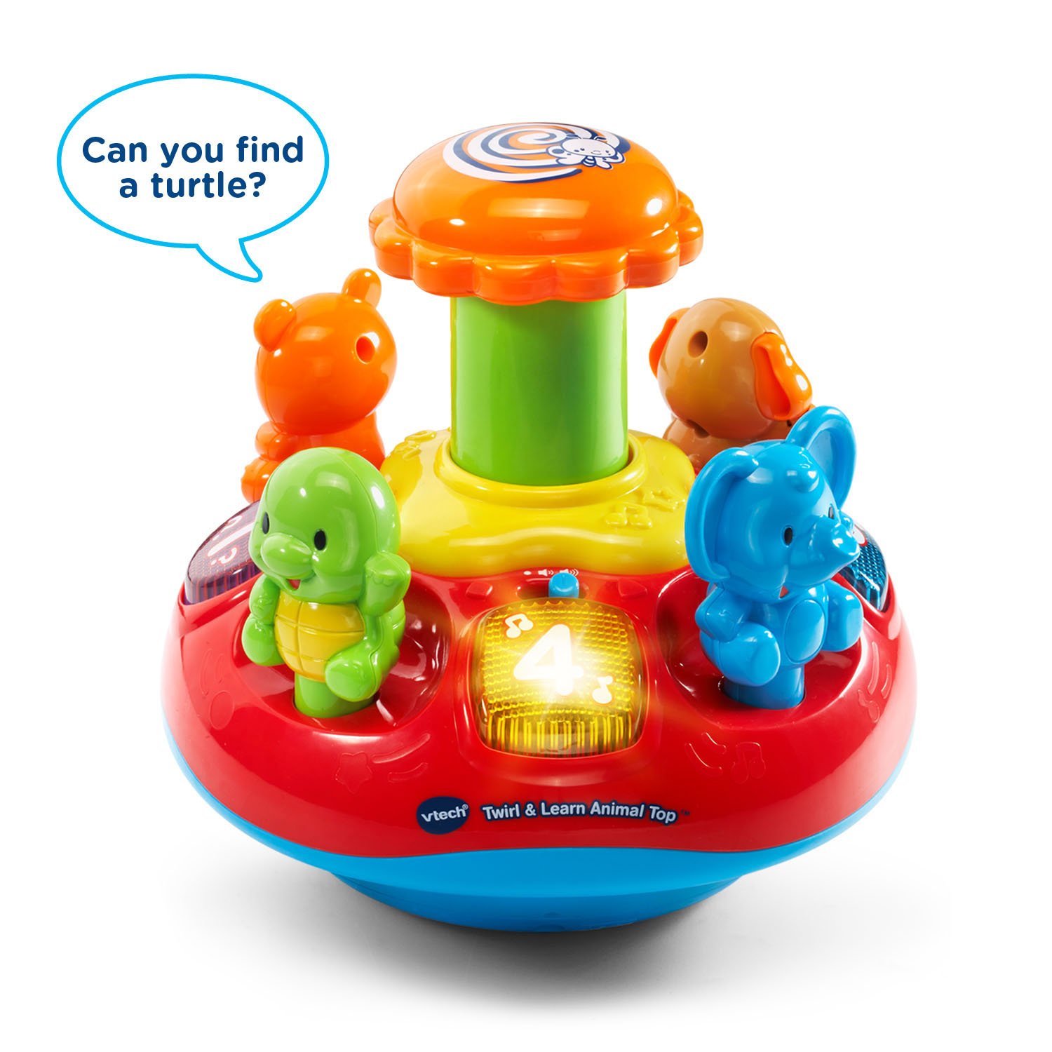 vtech twirl & learn animal top