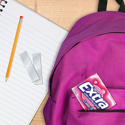 Miniatura 6 de EXTRA Paquete a granel de goma de mascar clásica sin azúcar, 15 palitos (paquete de 3)