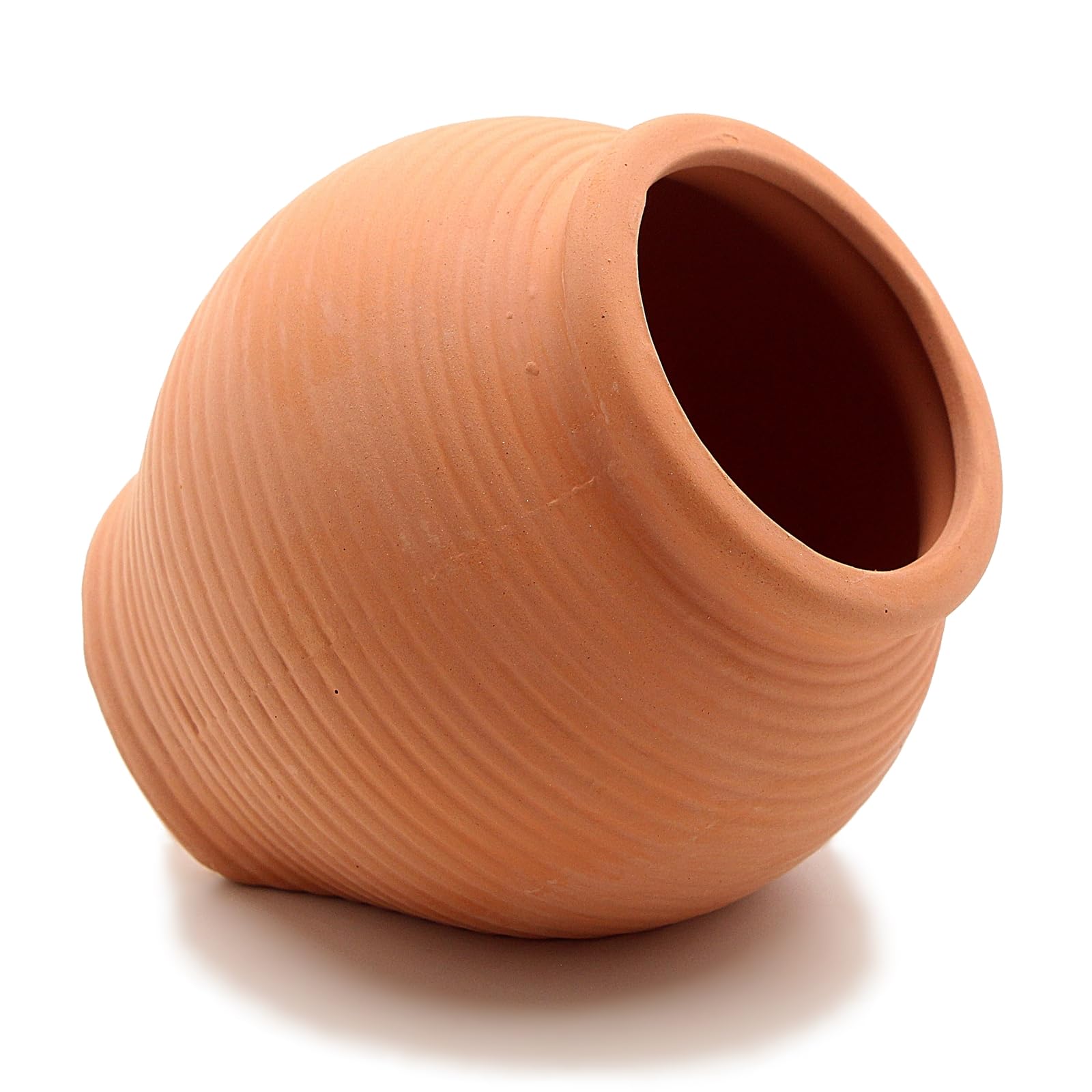 k2aqua Ceramic Aquarium Ornament Jar Cave Natural Decoration Hiding Place for Fish Shrimp and Aquatic Pets Safe Handmade Ceramic Décor Betta Breeding Cave and Shrimp Hideout for Rest and Spawning