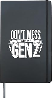 Don't Mess With The Gen Z Aesthetic Slang Viral - Hardcover Journal, Black