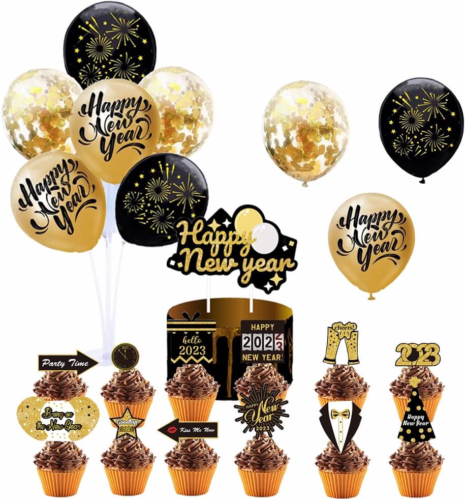 Happy New Year Party Supplies, Happy New Year party set