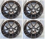 4pc 19' SLS AMG STYLE STAGGERED WHEELS 5X112 BLACK RIMS FITS MERCEDES C300 2008-2019