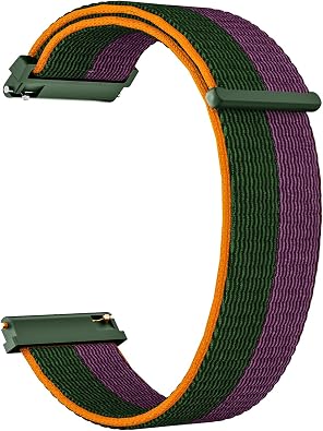 22mm Smart Watch Strap Precision Nylon Material, Quick Release/Installation Design, Breathable & Skin Friendly, Solid Color/ Patchwork Color Clash Design, Office/Outdoor/Training/Fitness/Daily Wear