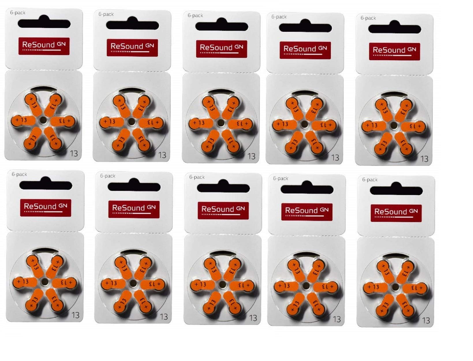 Resound GN Size 13 Hearing Aid Battery(10 Packets = 60 batteries) (B08DDDJD1X) Amazon Price History, Amazon Price Tracker