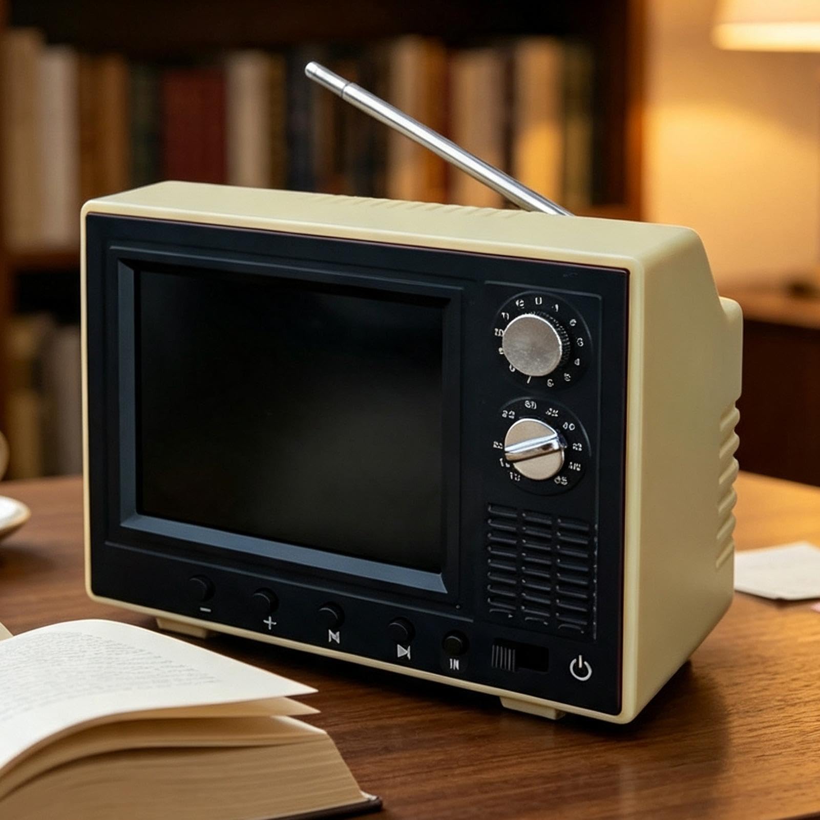 TV De Juguete Juguete Retro con Pantalla Pequeña 720p y 8 GB Memoria