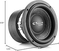 Vista 7 de CT Sounds TROPO-6.5-D2 400 Watts Max 6.5 pulgadas Subwoofer para coche Dual 2 Ohm