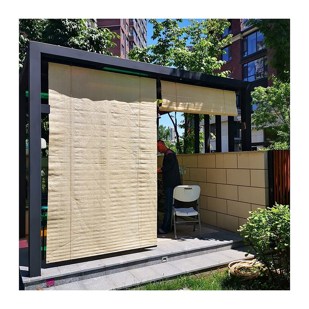 exproyzk Volets roulants extérieurs, Volets roulants avec 80% de Protection Contre Les UV, Dimensions personnalisées Disponibles(4' Wx5' H)