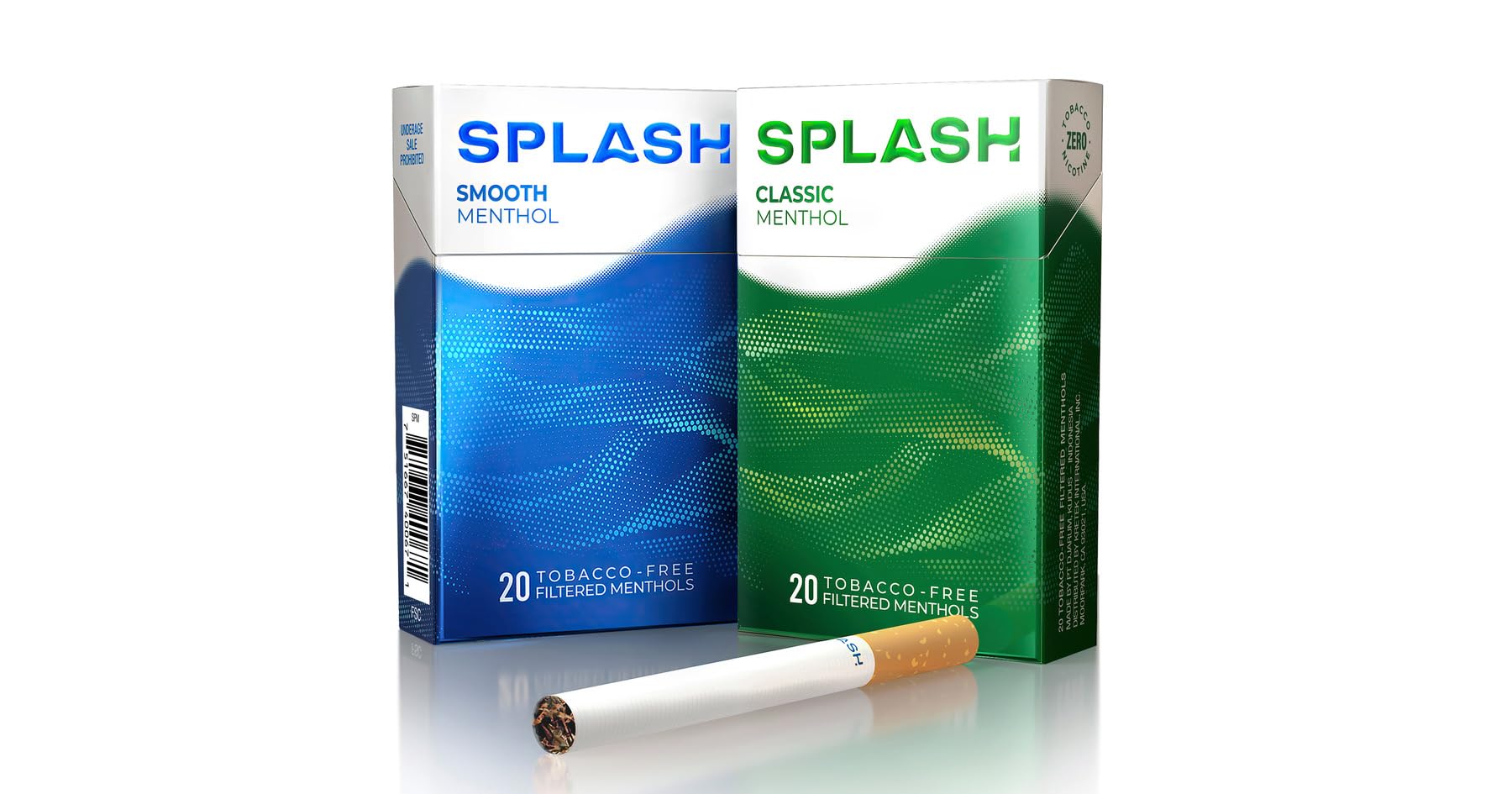 smooth cigarettes uk Amazon.com: Splash by Djarum Herbal Cigarettes - Smooth Menthol