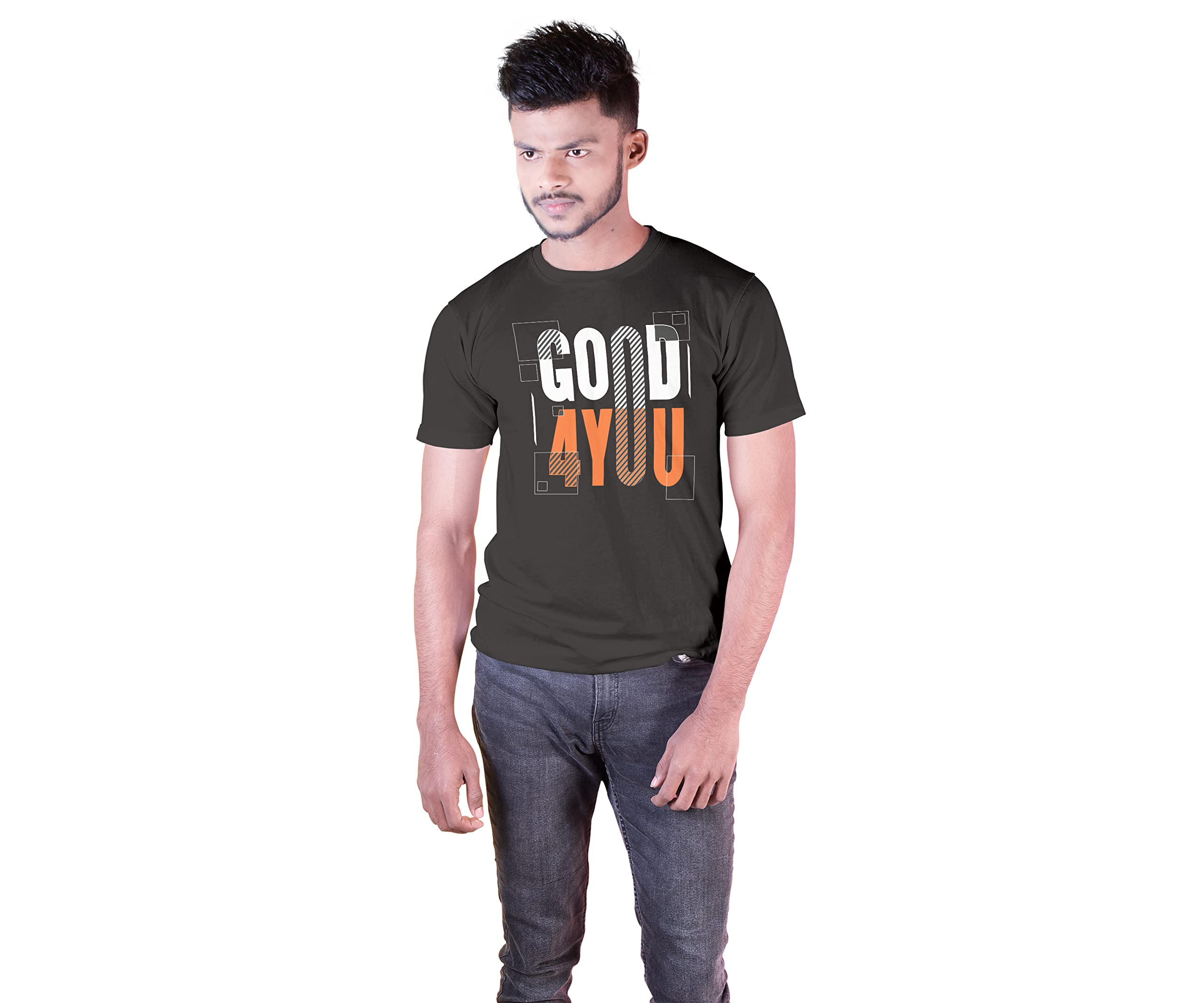 Go Get Print Men's Regular Fit Half Sleeve T-Shirt | Cotton T-Shirt for Boys