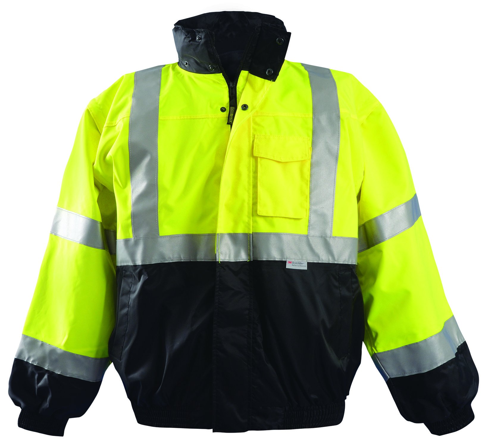 Veste Bomber 4 en 1 Haute Visibilité en Polyester Premium de Qualité Supérieure