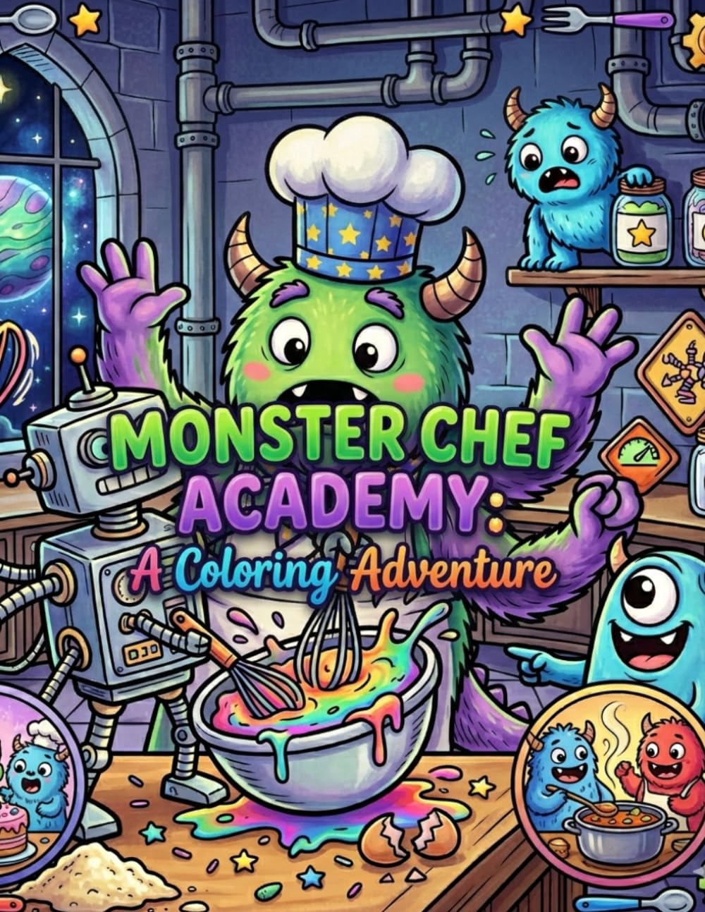 Monster Chef Academy: A Coloring Adventure