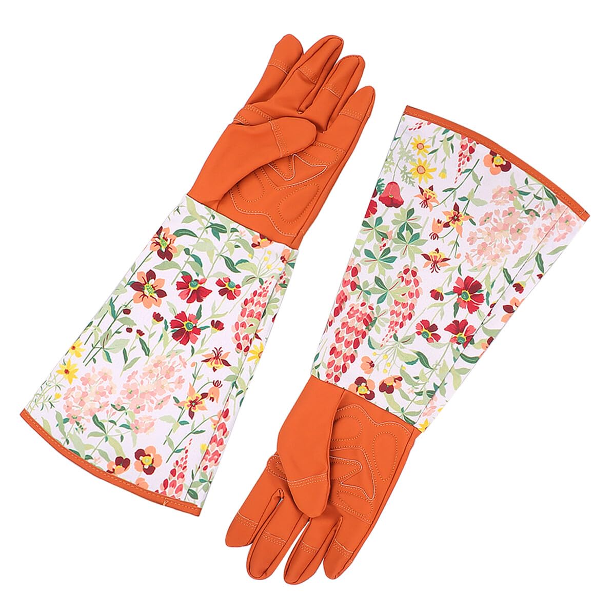 Anneome Gartenhandschuhe mit Langem Ärmel Schnittfest Atmungsaktiv Strapazierfähig Braun Schützend für Gartenarbeit Schützende Arbeitshandschuhe für Damen und Herren