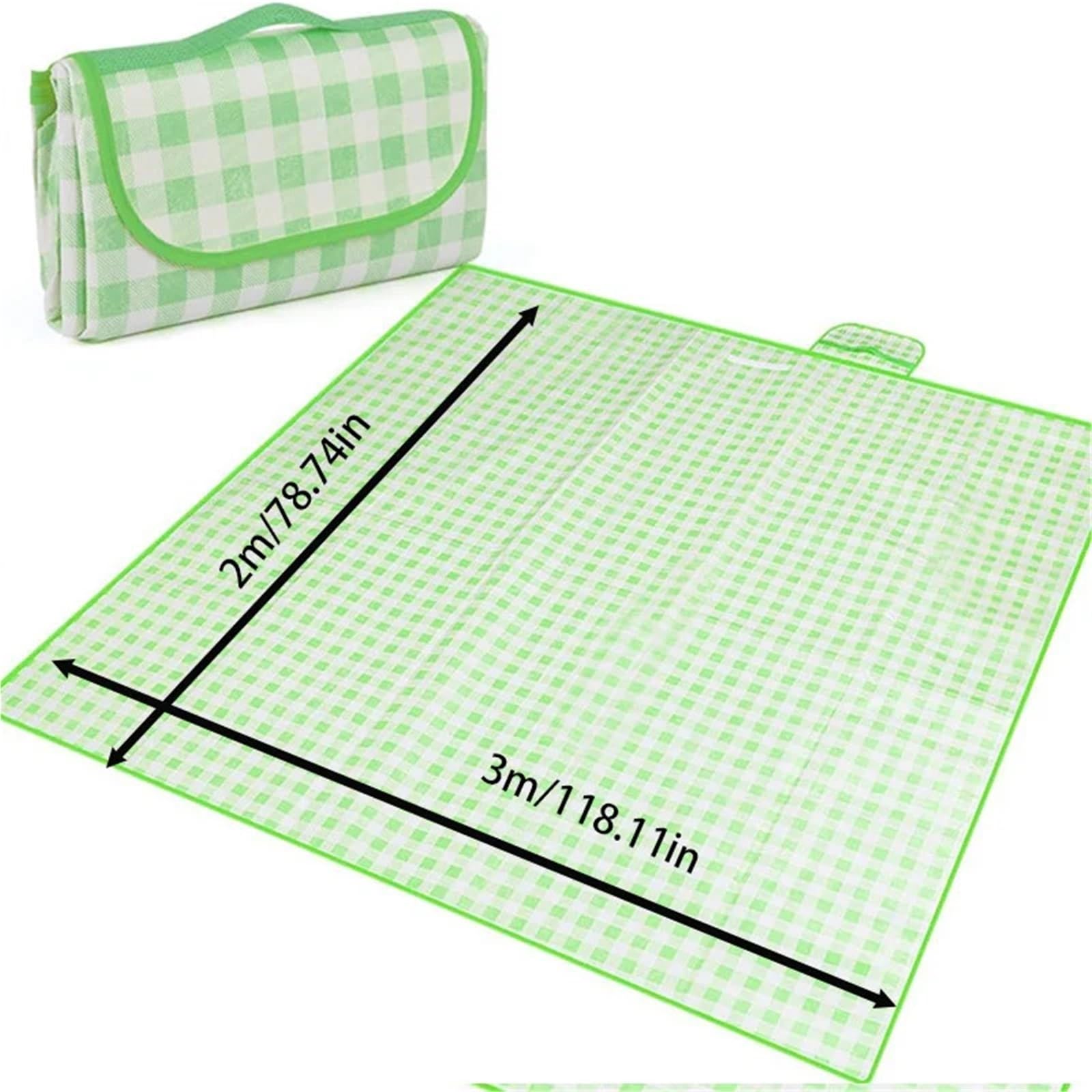 Tappetino da spiaggia per picnic all'aperto, impermeabile, resistente alla sabbia, portatile, per campeggio e viaggi, ideale per picnic, festival e attività all'aperto