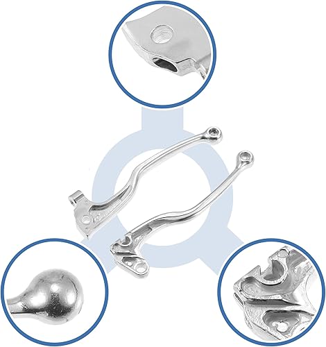 Miniatura 5 de X AUTOHAUX 1 par de palancas de embrague de freno para Yamaha YZ80 YZ125 TW200 XT250 TT350 XT350 - Manillar de freno de motocicleta aleación de