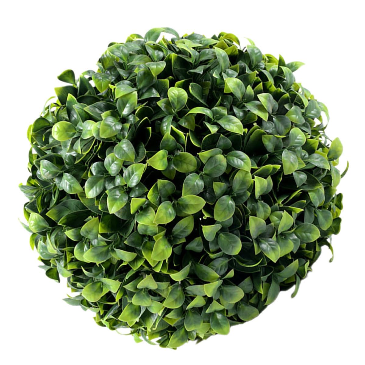 Boule topiaire artificielle en plastique pour suspendre sur un balcon ou une terrasse moderne
