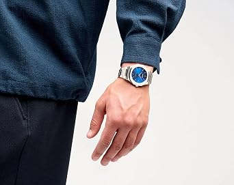 D1 MILANO UTBJ09 Men's Ultra Thin Geo 1.6 inches 40 mm Stainless Steel Strap