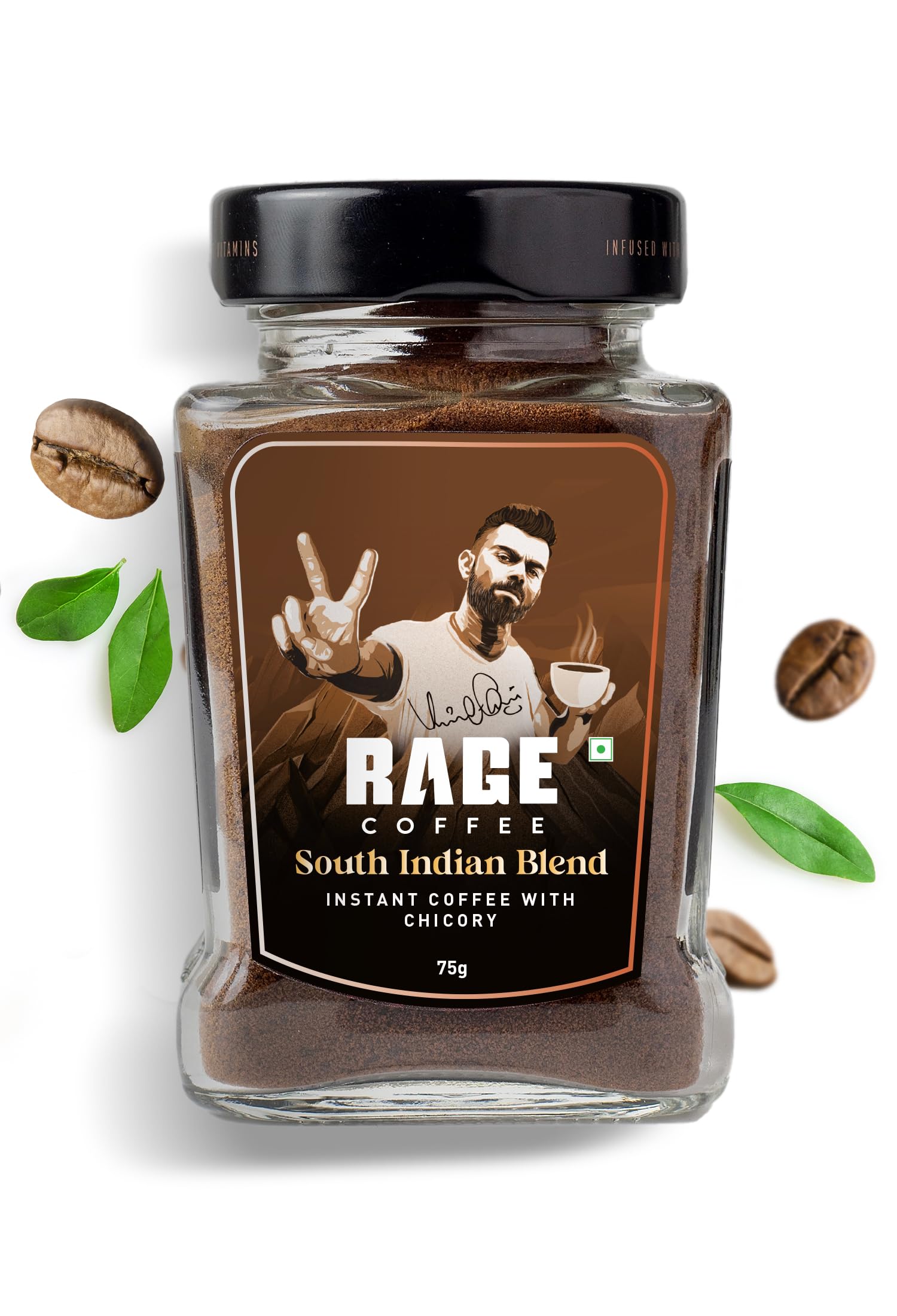 Rage Coffee Dark South Indian Filter Coffee - 75 gms | Instant Coffee with Chicory| Filter Coffee Powder | Authentic South Indian Filter Coffee Guaranteed | Slow Roasted For Intense Flavour (B0B1Q2LDF5) Amazon Price History, Amazon Price Tracker