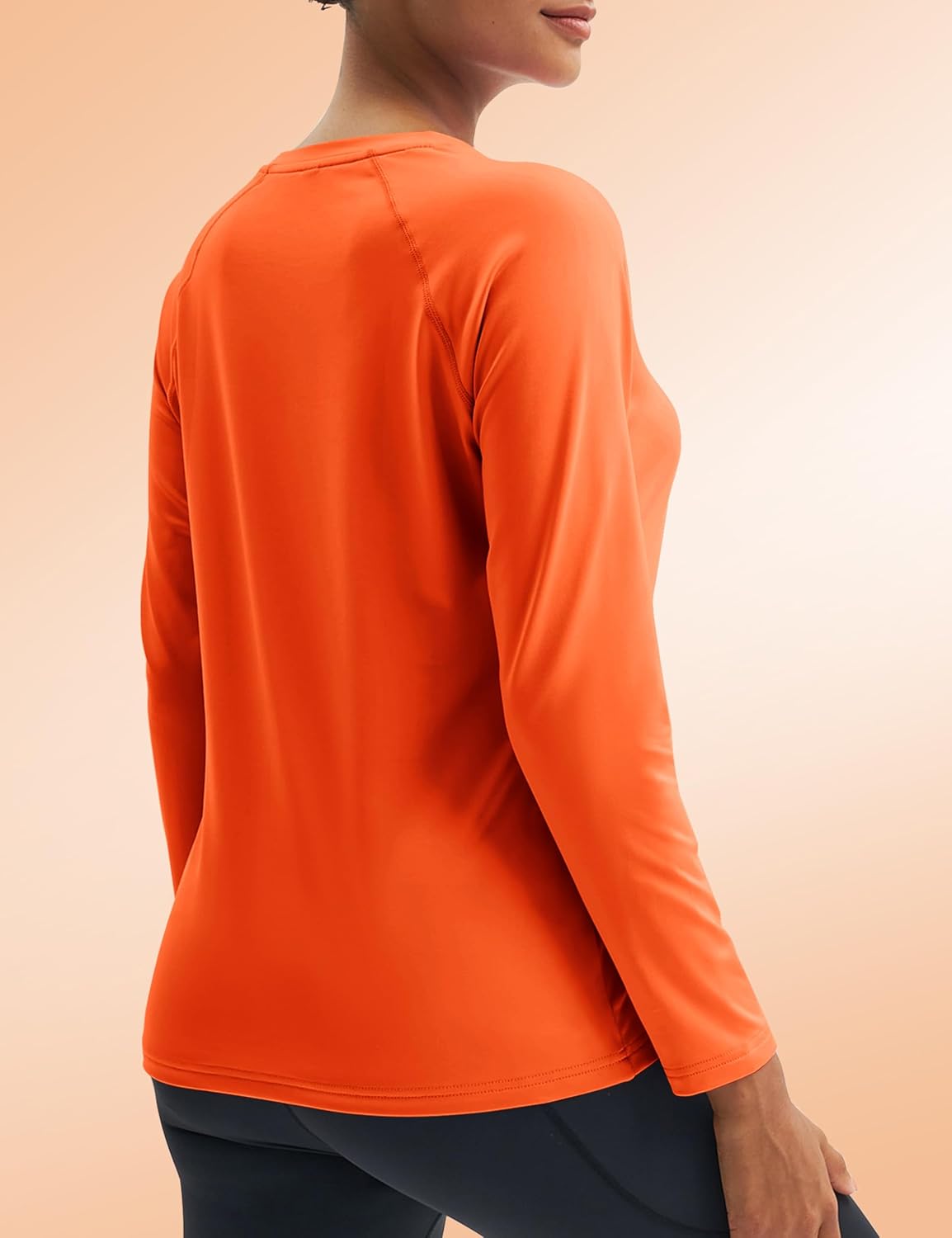 Women's Thermal Shirts Long Sleeve Base Layer Cold Weather Fleece Lined Warm Undershirt Regular Fit Crewneck Tops - Image 2