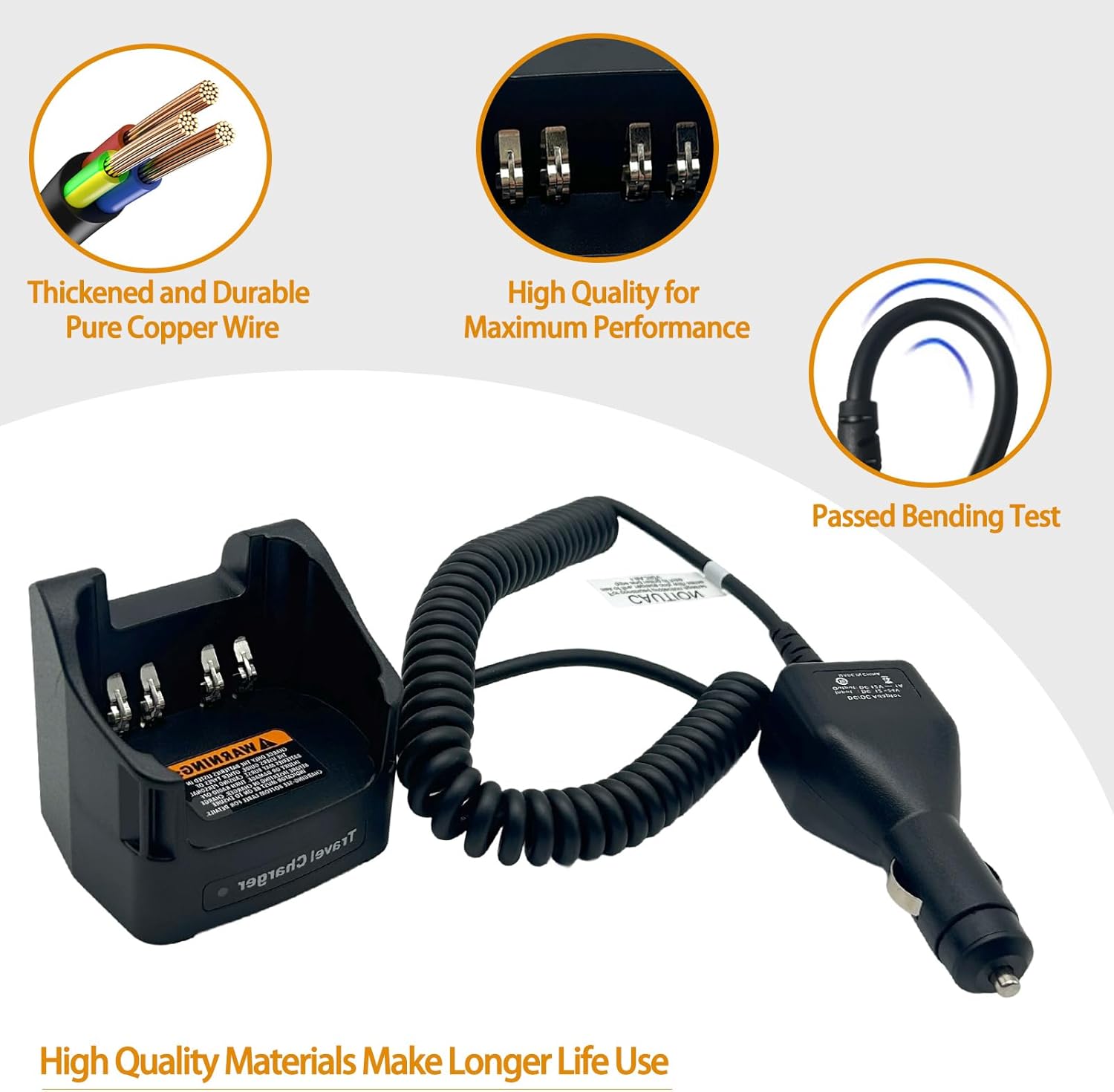 RLN6434 RLN6434A RLN6434B RLN6434C Rapid Travel Vehicular Car Charger for Radio APX6000 APX7000 APX8000 APX6000XE APX7000XE APX8000XE APX 6000Li APX 8000H APX 8000HXE SRX2200 Walkie Talkies