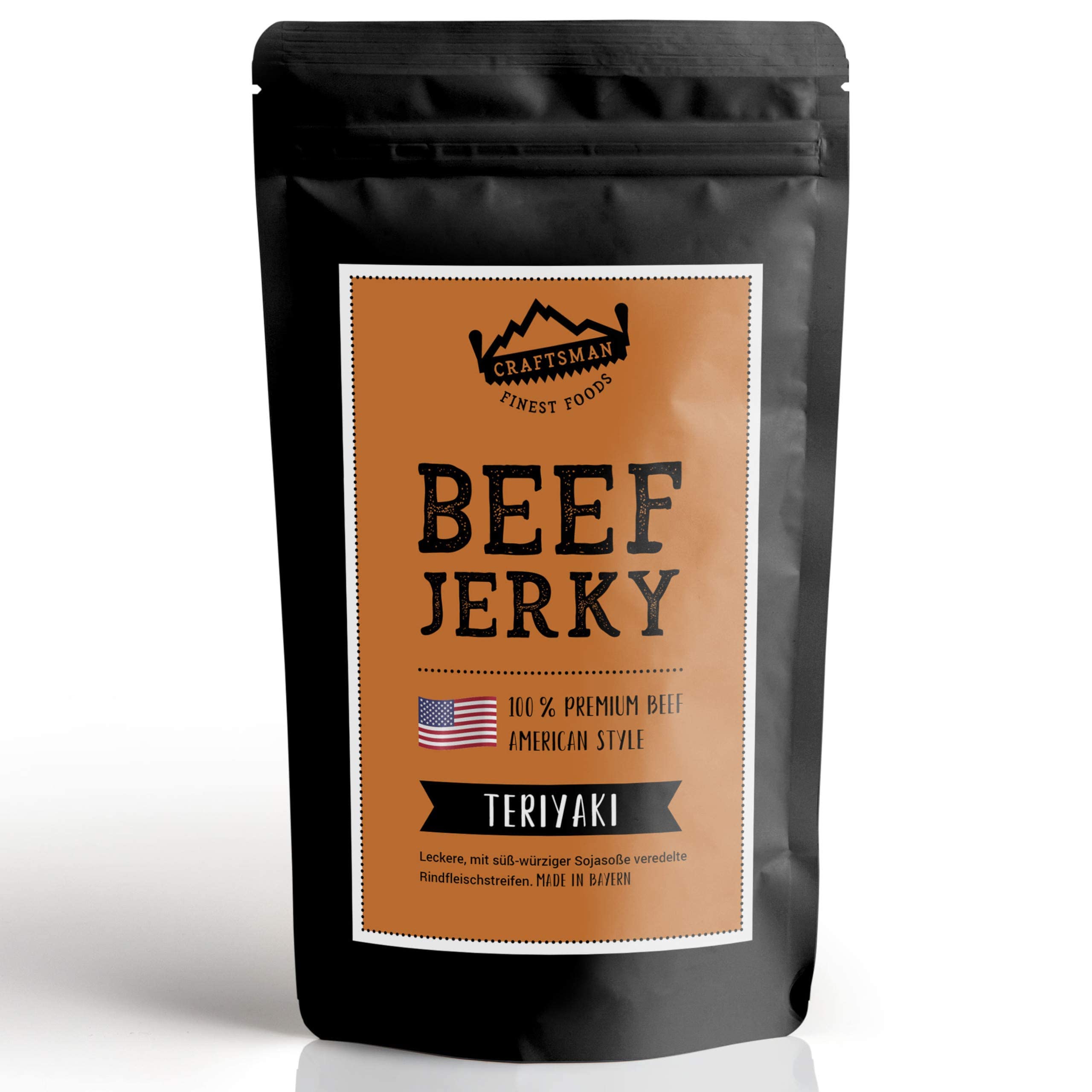 Craftsman Beef Jerky Probierpack Set 4 x 50g (200g) Trockenfleisch Mix Set | Weiderind, Rindfleisch aus Bayern, Handwerklich gefertigt, Super lecker