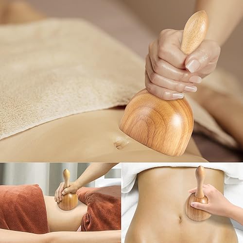 Miniatura 6 de Masajeador linfático profesional 3 en 1 para terapia de madera kit de herramientas de masaje para esculpir cuerpo anticelulítico