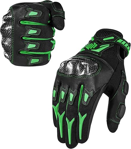 Miniatura 8 de ILM - Guantes unisex para motocicleta, motocross, ciclismo todoterreno, aptos para pantalla táctil, con nudillos rígidos para cuatrimoto, mountain