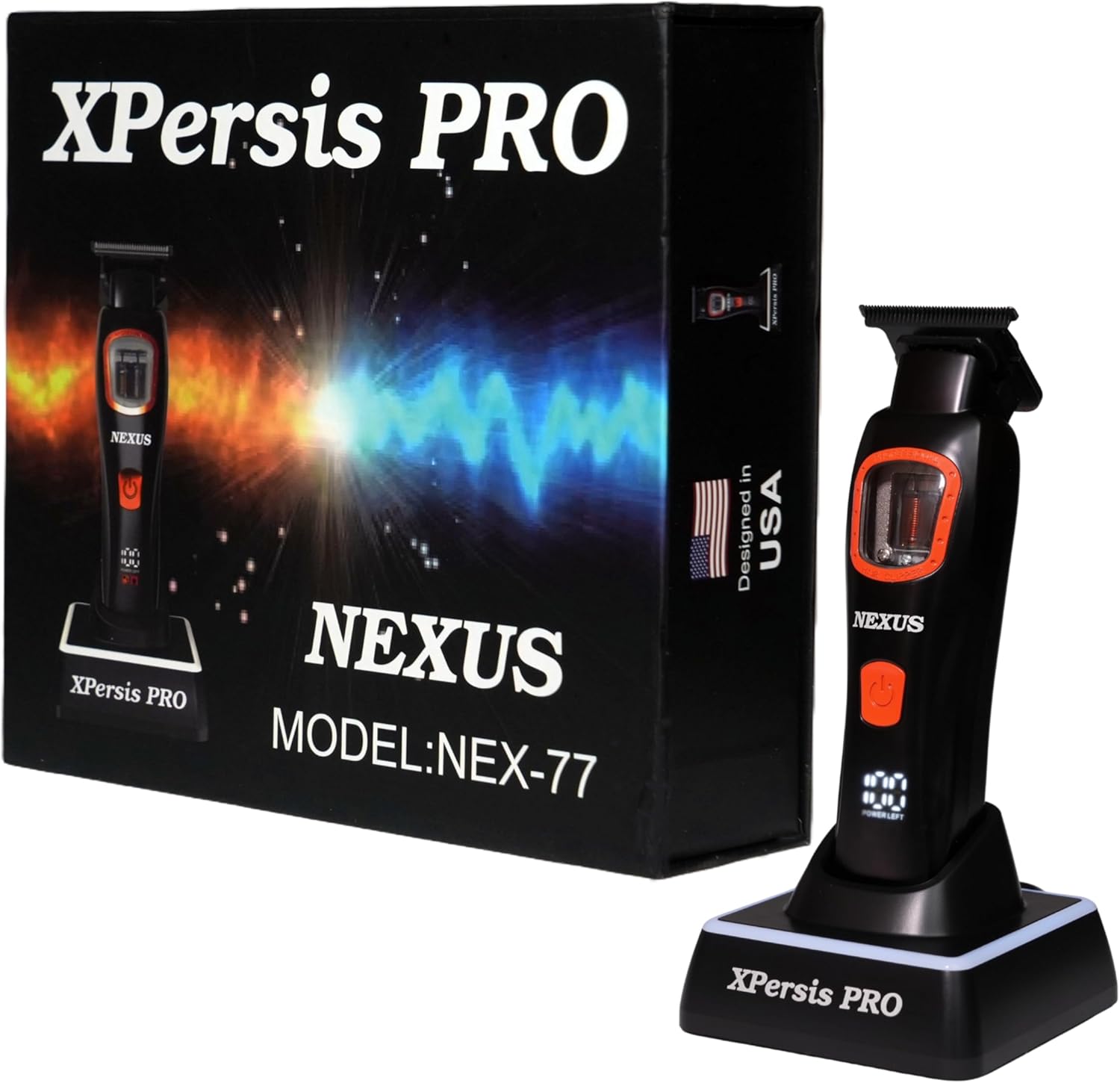 PRO Mini Nexus Professional Barber Hair Trimmer for Men Vector Motor Dual Coil 9000 RPM Low Vibration