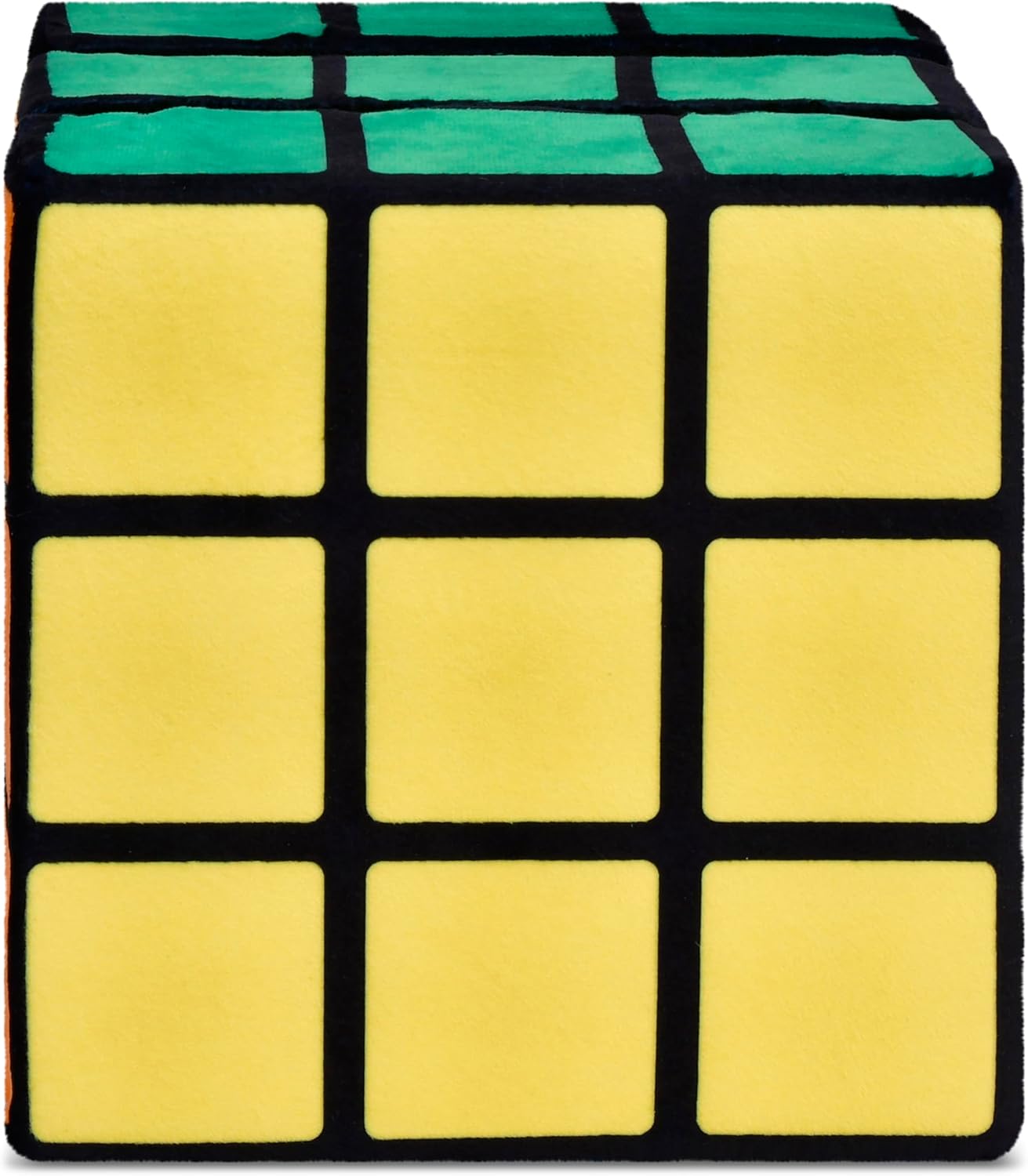 iscream Old School! Rubik's Cube Shaped Spinning 8" x 8" x 8" Accent Throw Pillow