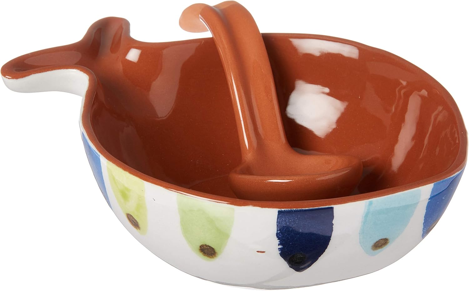Mud Pie Dip Bowl Set, One Size, White/Green/Blue Home