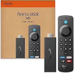 Fire TV Stick HD (Geração mais recente) | Com controle remoto por voz com Alexa (inclui comandos de TV), controles de casa inteligente e streaming em HD