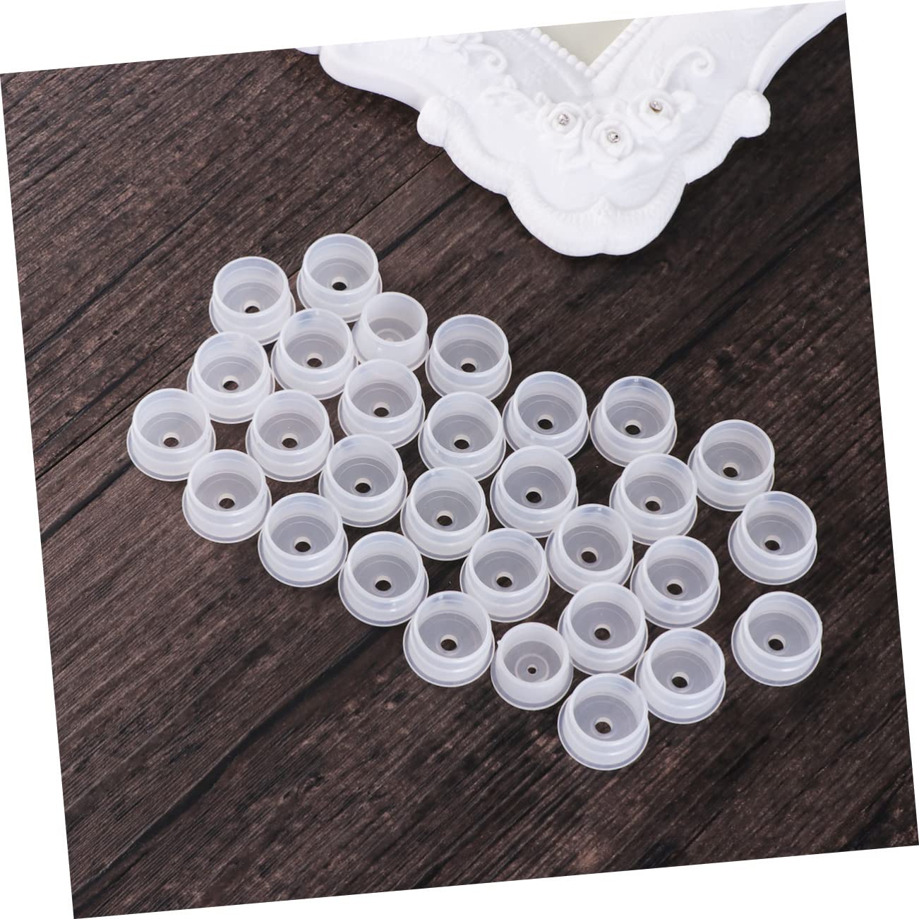 minkissy Handheld Portable Leakproof Seals 30 Pcs Pp Plastic Tamper Seal Bottle Caps for Beauty Products