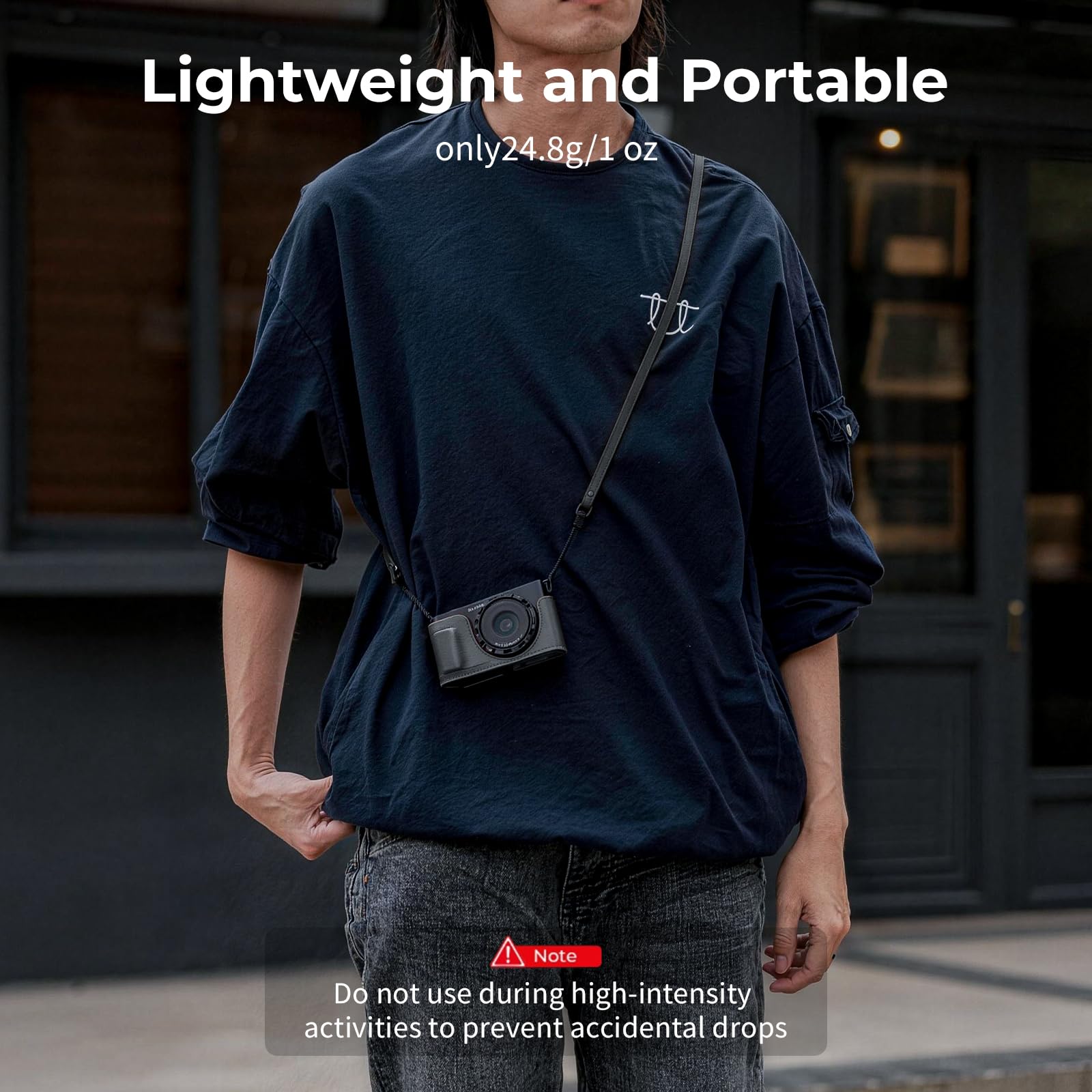 SMALLRIG Tracolla a sgancio rapido per Ricoh Serie GR, portatile e protettiva, per Sony ZV-1 II/ZV-1 / ZV-1F, per Canon G7 X Mark III, per custodie per iPhone Serie 17, grigio - 5685