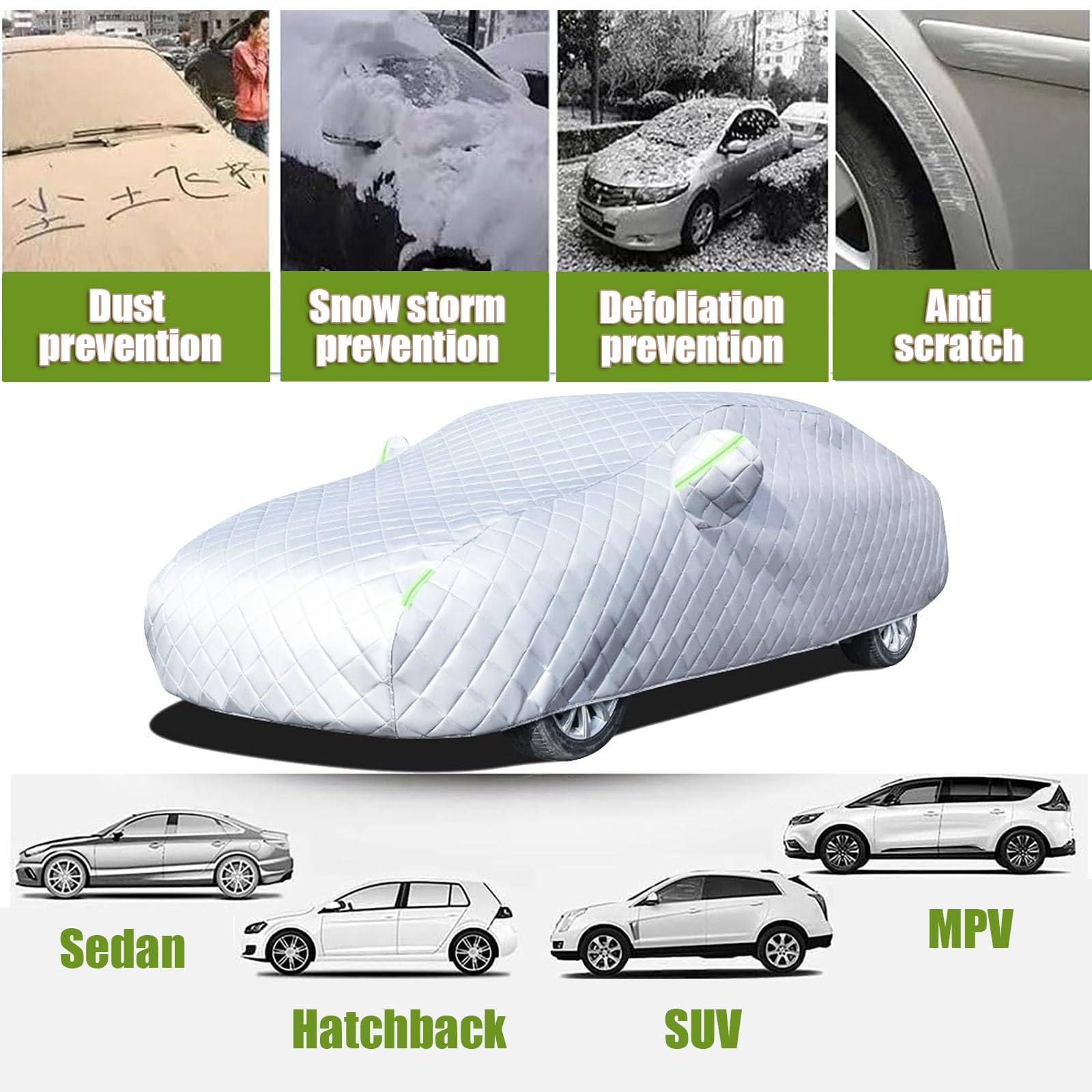 Funda Coche Antigranizo para BYD Seal U DM-i, Cubre Coches Exterior Impermeable Anti-Granizo Tira Reflectante(Black,para BYD Seal U DM-i)