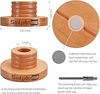 Vista 2 de Kit de ahumador de whisky con antorcha, ahumador de bebida bourbon Old Fashioned con virutas de madera de 4 sabores, regalos de cumpleaños y Día