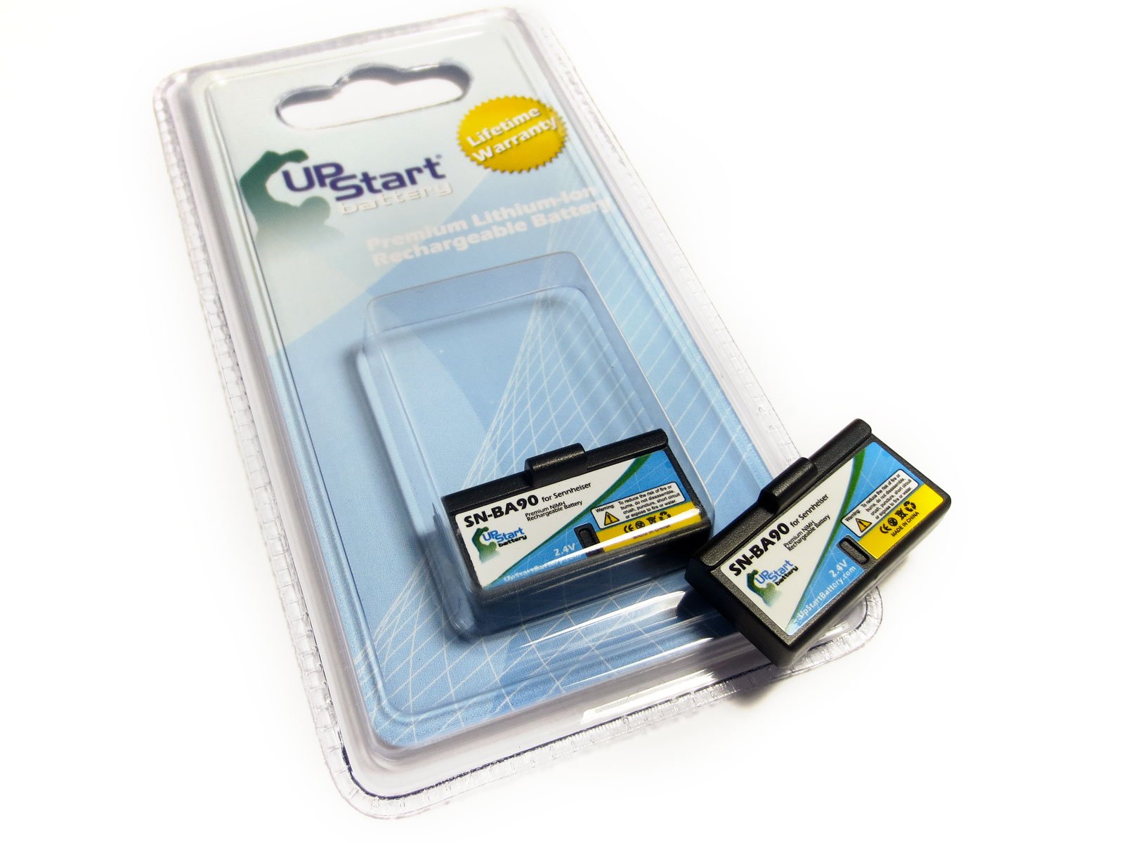 2X Pack RI100-J Battery Replacement for Sennheiser BA90, H200, RI100-A, RI100-J, HDI92-P, H200, HDI452-P, HDI91-P1, HDI91-P2, HDI1029-PLL8/16, SET100 Assistive Listening, H100, A100A Battery