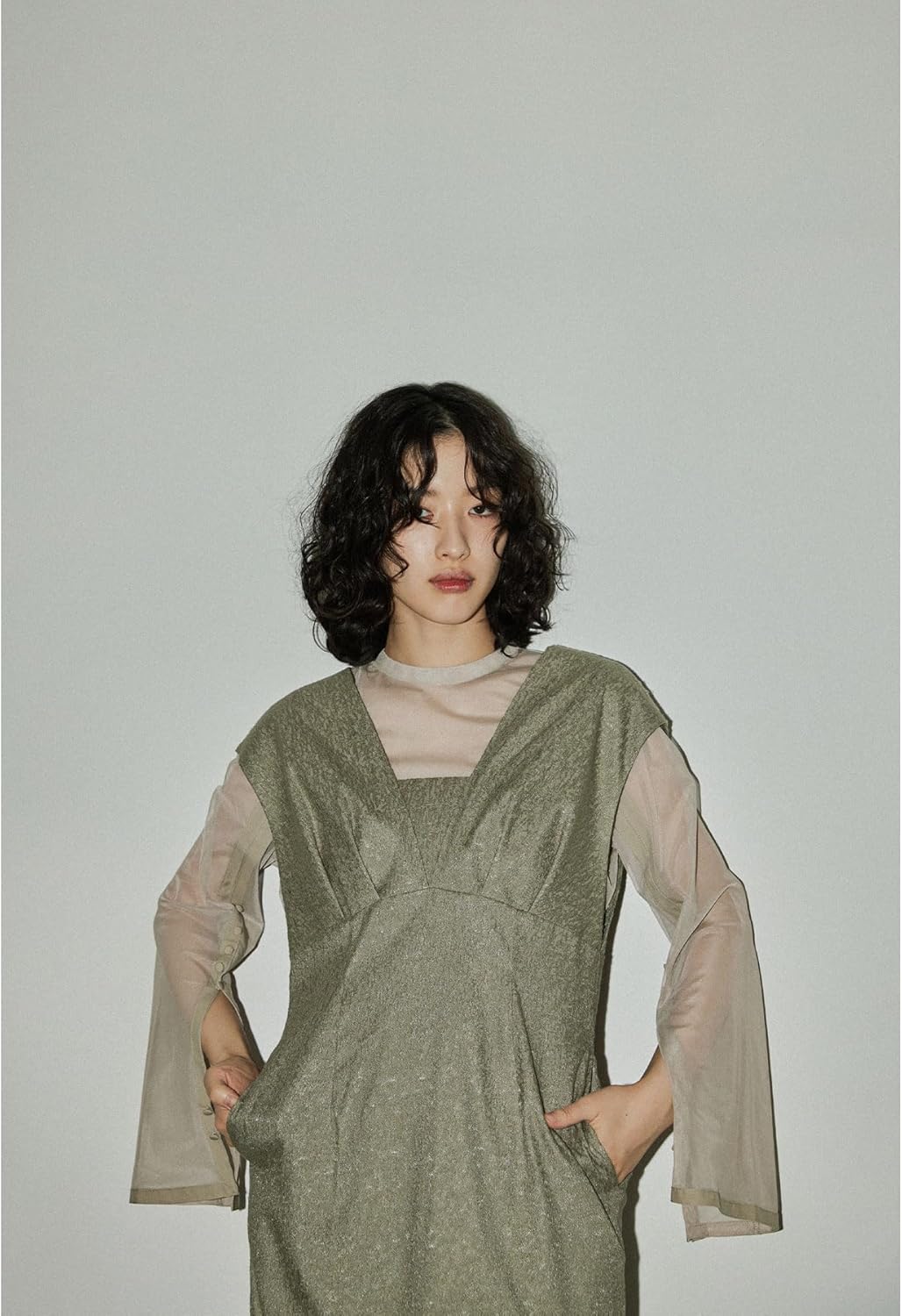 スーツ・フォーマル・ドレス niana V line jacquard dress niana V line jacquard dress