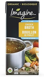 Imagine Organic Chicken Broth, Low Sodium, 1L (Pack of 12)